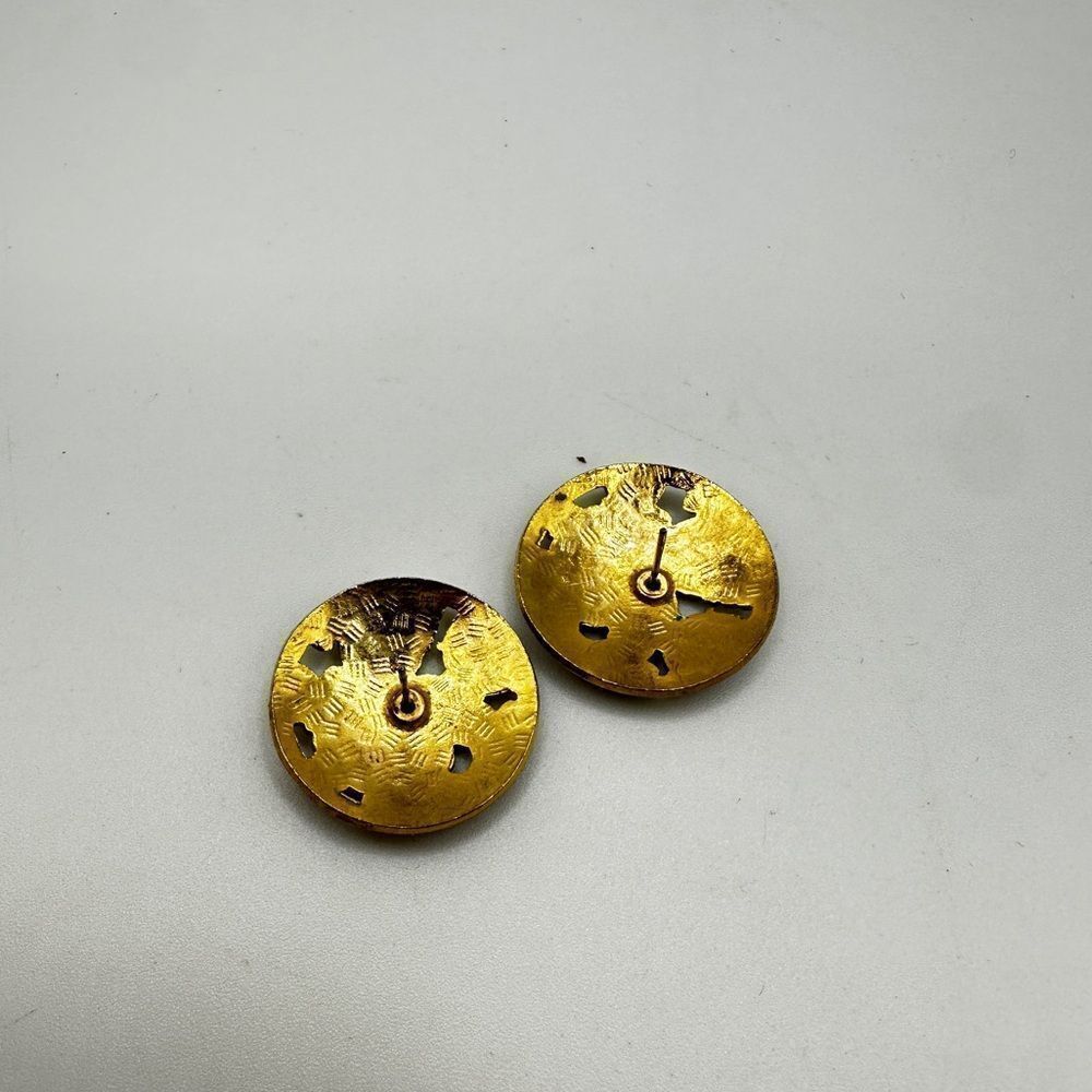 Vintage butterfly cloisonne post stud earrings! - Picture 8 of 12